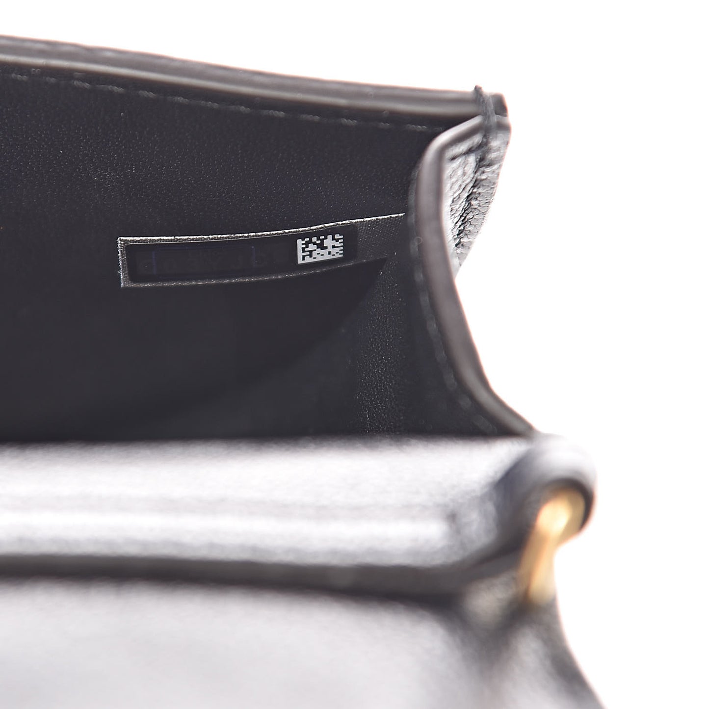 Calfskin Small Nile Bracelet Minaudiere Bag Black