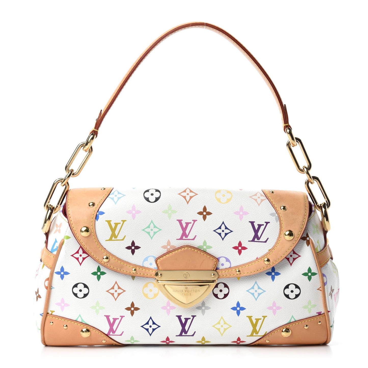 Monogram Multicolor Beverly MM White