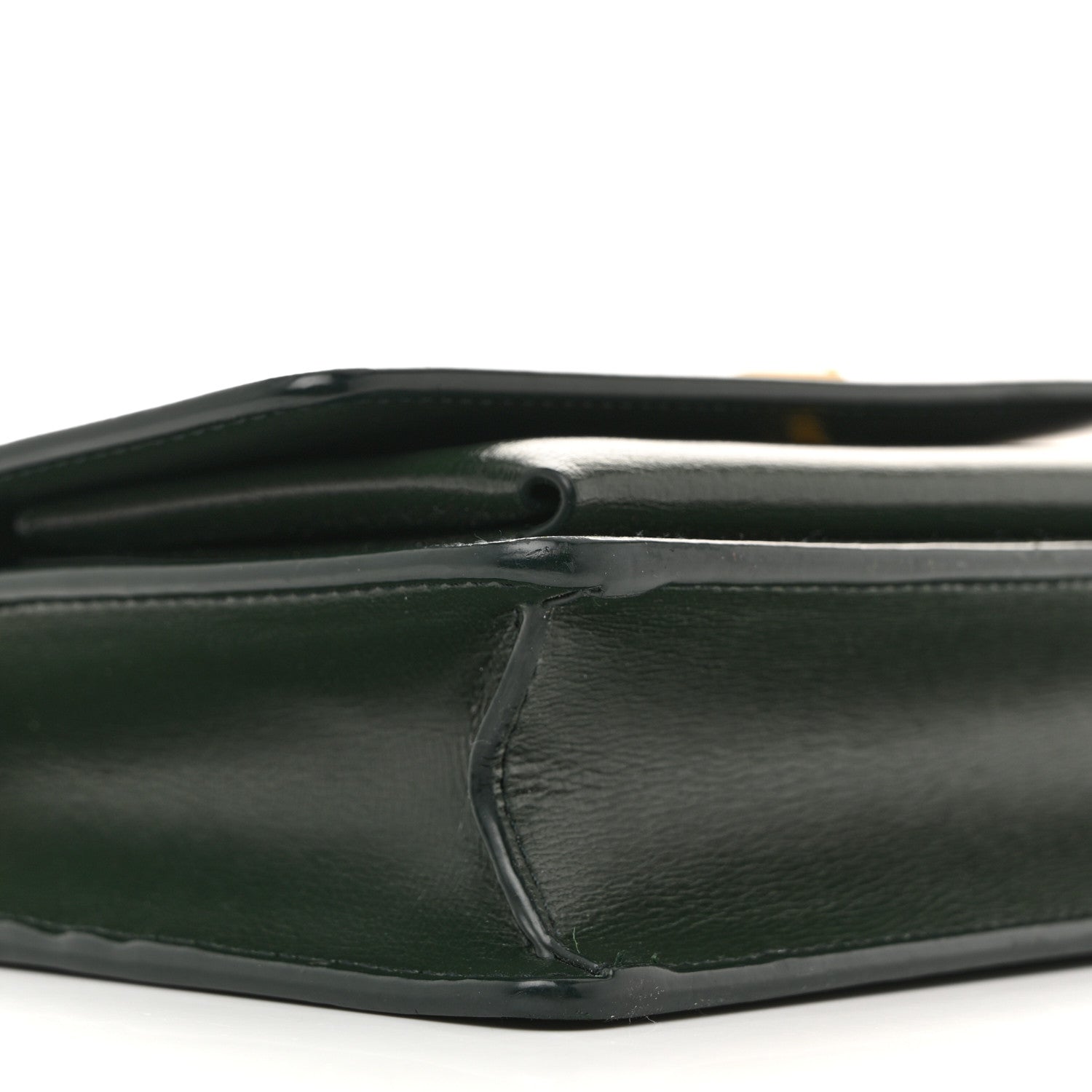 Saint Laurent Calfskin Monogram Sunset Chain Wallet Green 9 of 13
