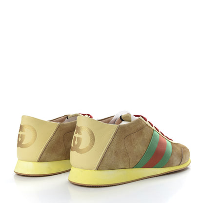 Gucci Suede Web Mens Rocket Sneakers 11 Nocciola Burro 4 of 13