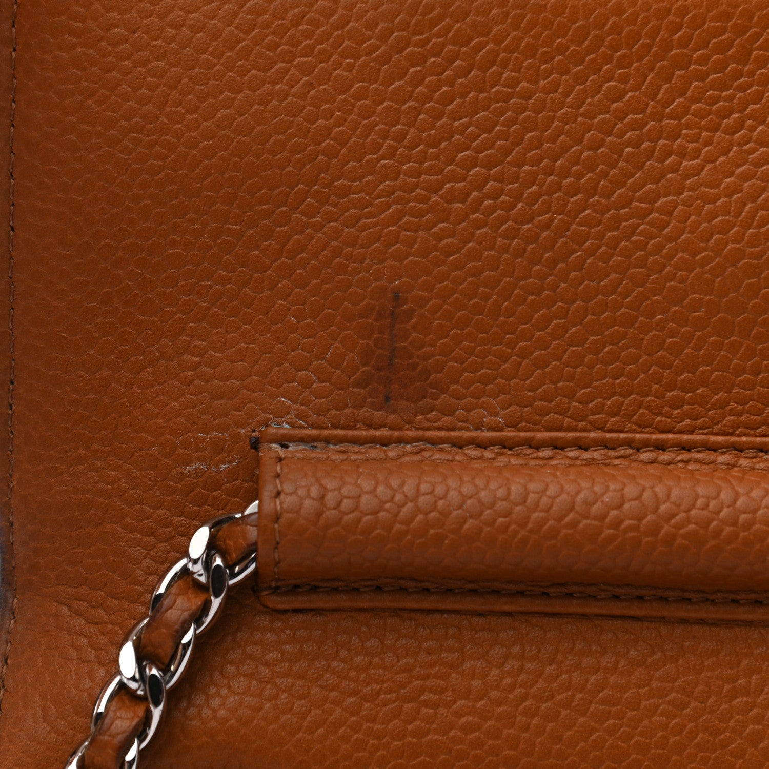 Chanel Caviar Quilted Wallet On Chain WOC Light Brown 10 of 10