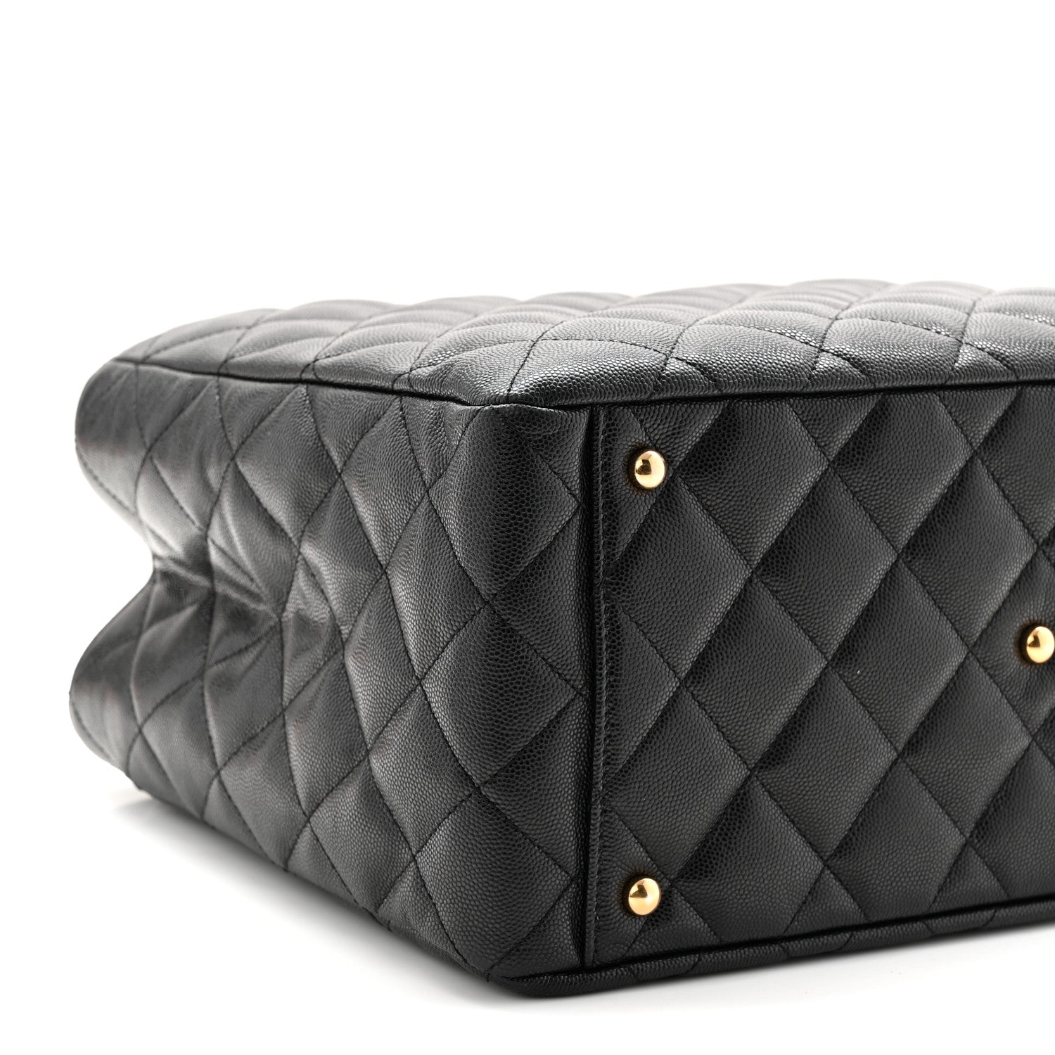 Chanel Caviar Quilted Small Shopping Tote Black 9 of 10