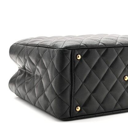 Chanel Caviar Quilted Small Shopping Tote Black 9 of 10