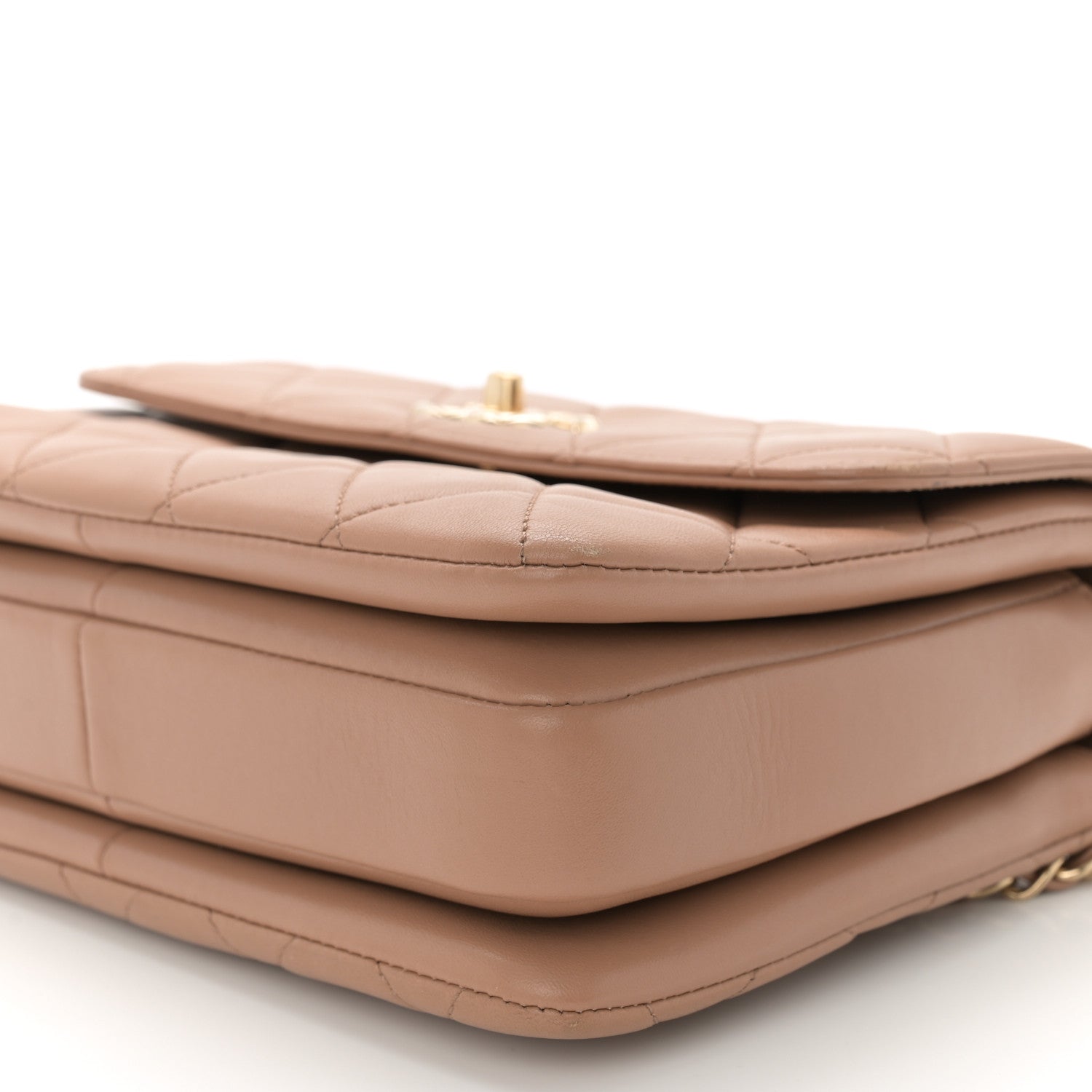 Chanel Lambskin Quilted Small Trendy CC Flap Dual Handle Bag Camel 11 of 15