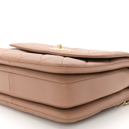 Chanel Lambskin Quilted Small Trendy CC Flap Dual Handle Bag Camel 11 of 15