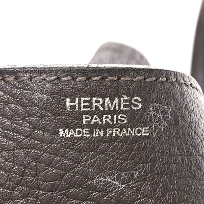 Hermes Taurillon Clemence Lindy 30 Chocolate 6 of 12