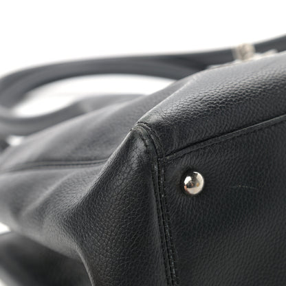 Chanel Calfskin Small Cerf Executive Shopper Tote Black 9 of 18