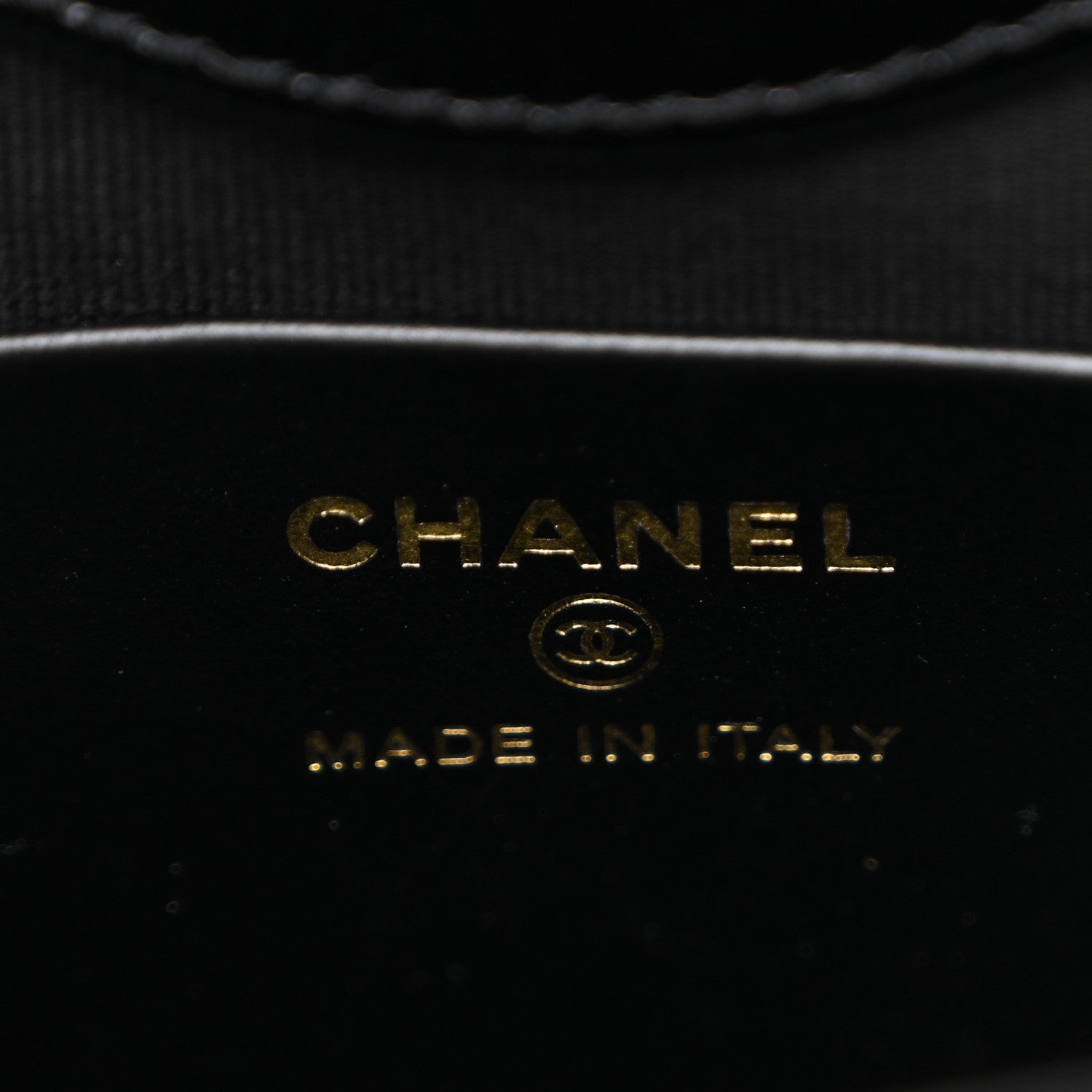 Chanel Shiny Crumpled Calfskin Quilted Nano 31 Shopping Bag Dark Beige Black Dark Beige Black 6 of 10