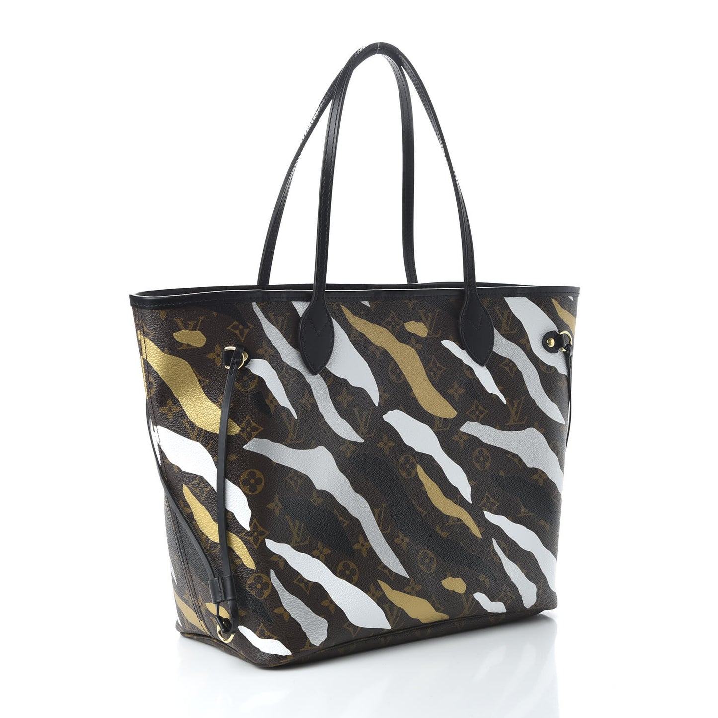 X LOL Monogram Neverfull MM Gold Silver