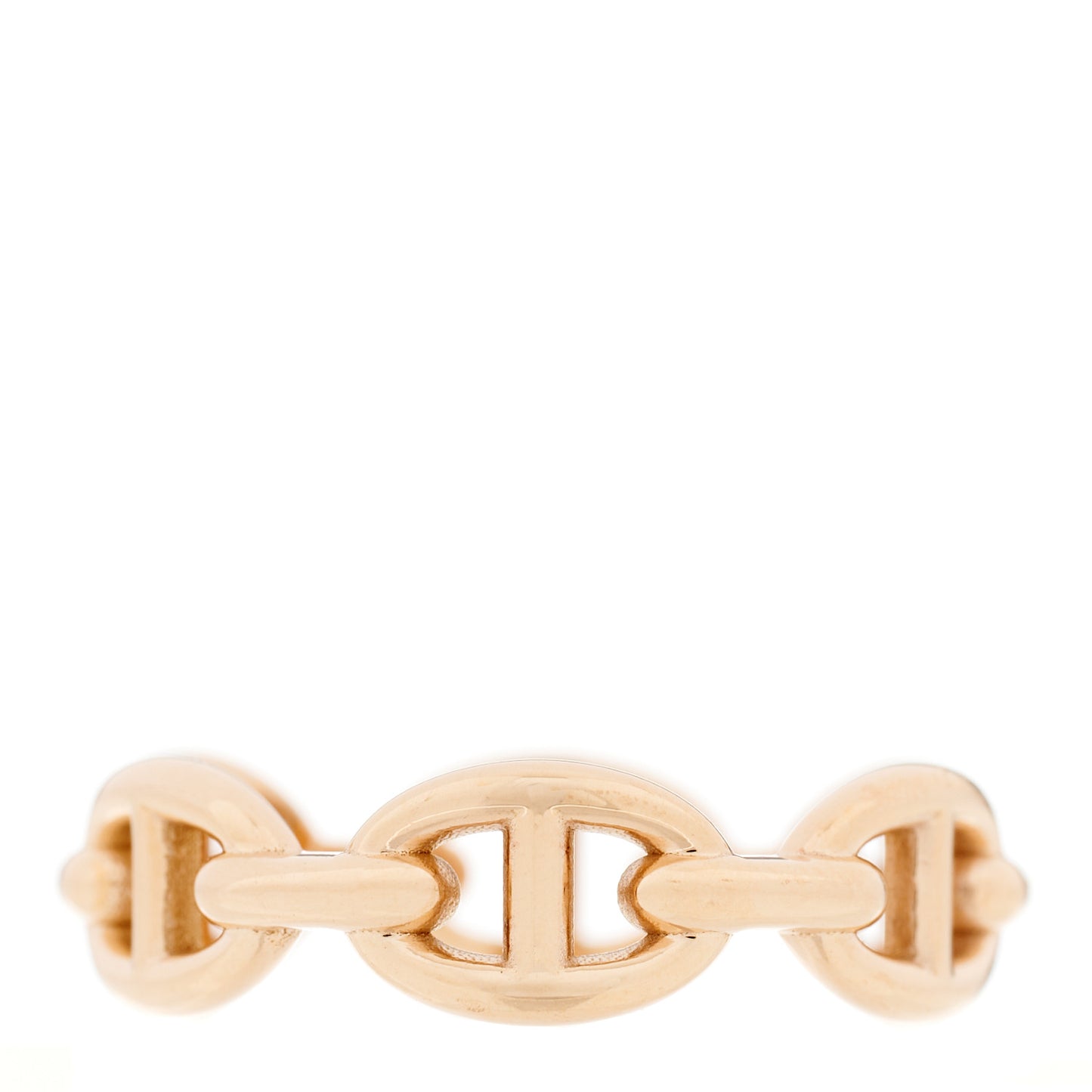 18K Rose Gold PM Chaine d'Ancre Enchainee Ring 55 7.25