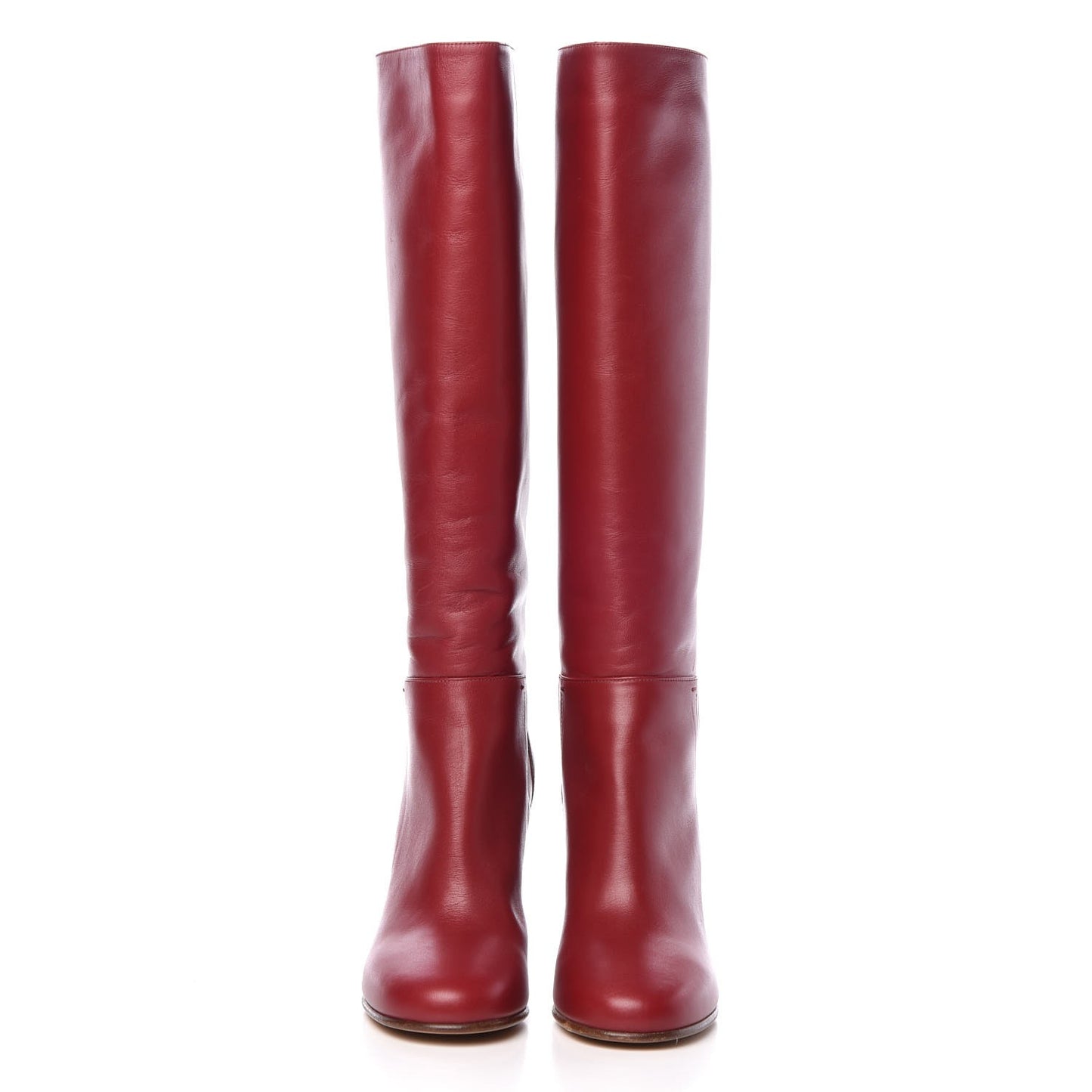 Vitello Lovestud Knee High 85mm Boots 36 Rosso Valentino