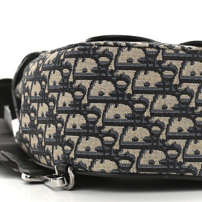 Christian Dior Grained Calfskin Oblique Gallop Sling Bag Black 9 of 11