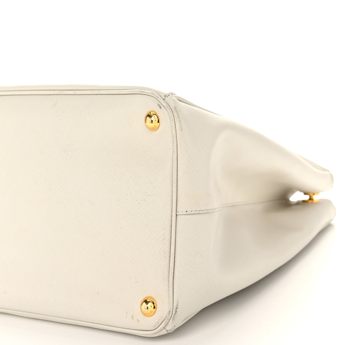 Saffiano Lux Extra Large Galleria Double Zip Tote Talco