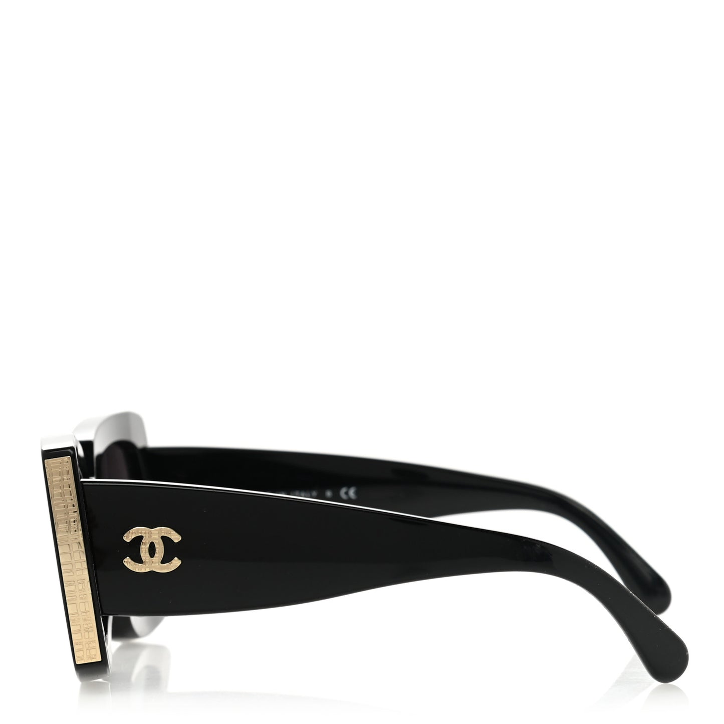 Acetate Rectangle Sunglasses 5435 Black