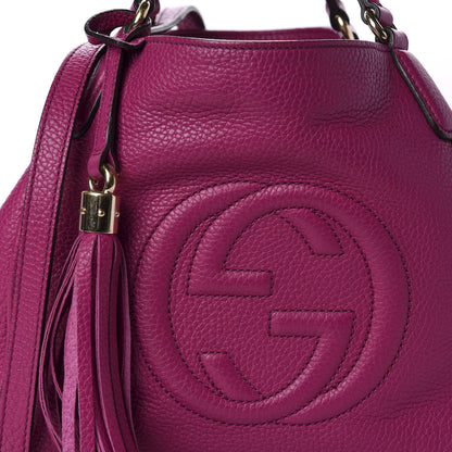 Gucci Cellarius Calfskin Small Soho Shoulder Bag Bright Bouganville 11 of 11