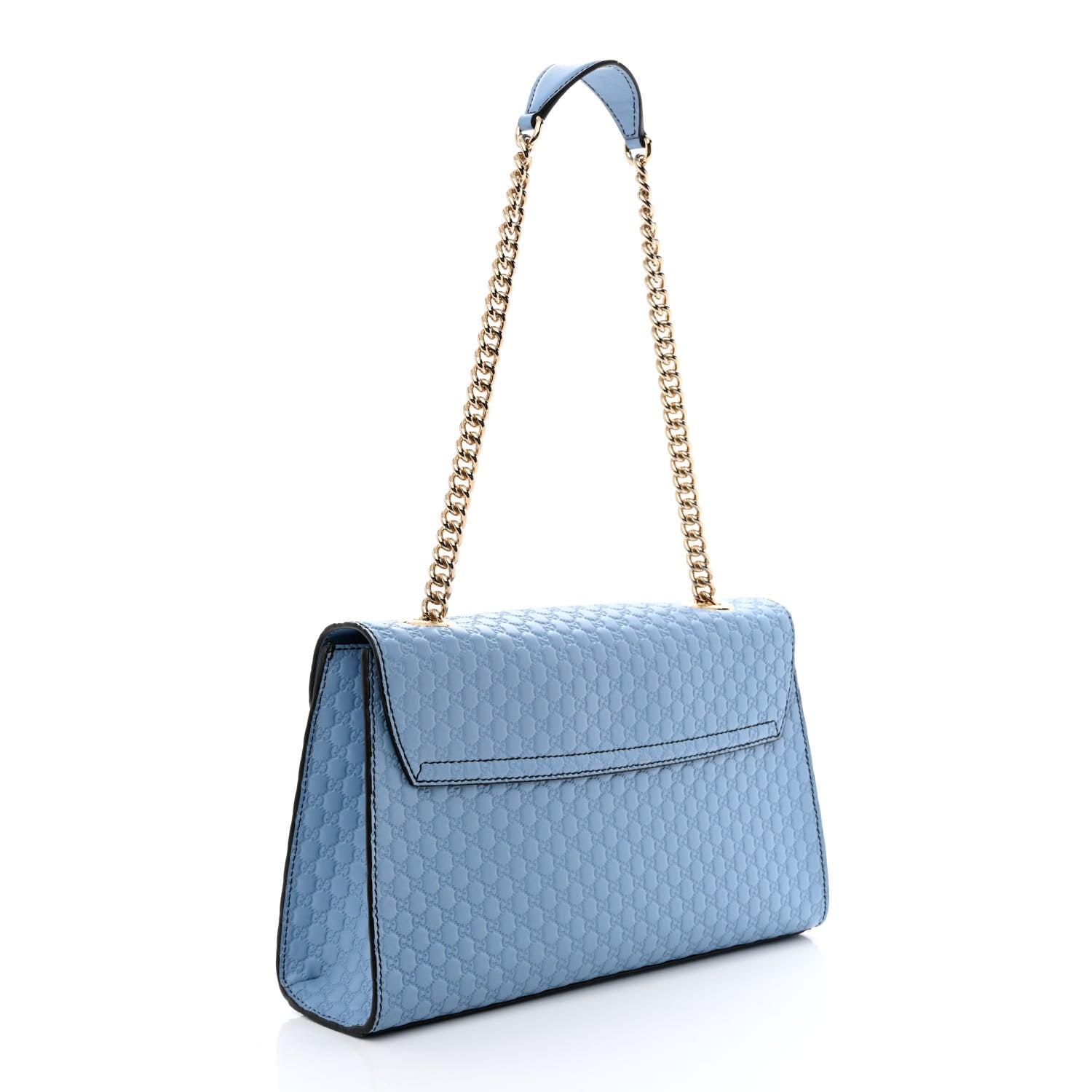 Gucci Microguccissima Medium Emily Chain Shoulder Bag Mineral Blue 3 of 13