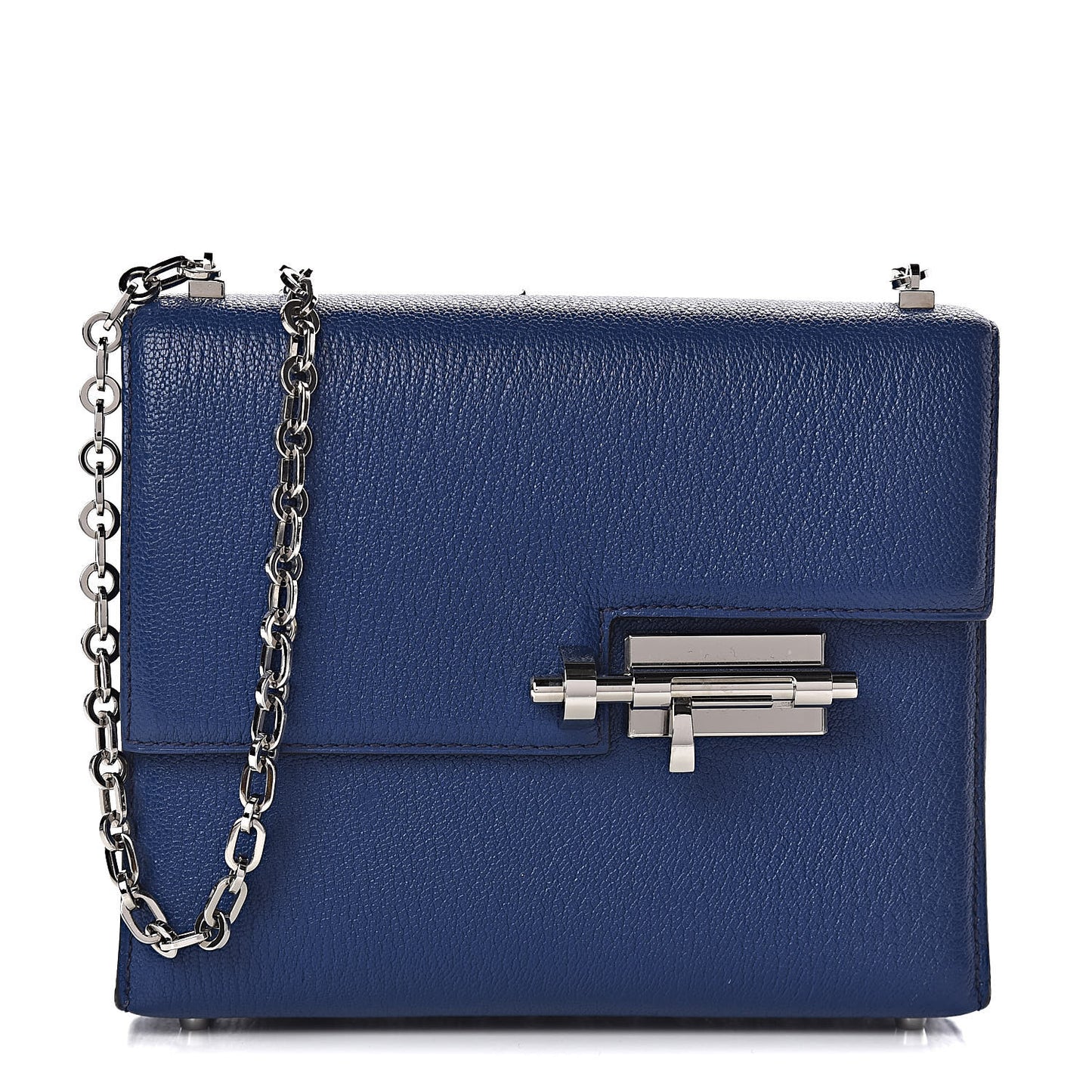 Chevre Chamkila Mini Verrou Chaine Bag Bleu Encre