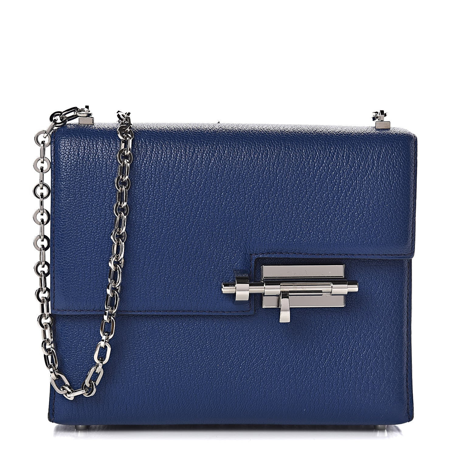 Hermes Chevre Chamkila Mini Verrou Chaine Bag Bleu Encre 1 of 12