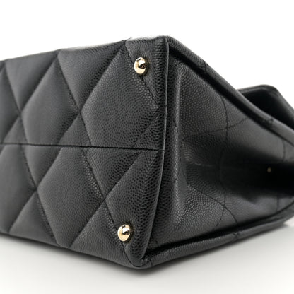Chanel Caviar Quilted Mini Retro Twist Top Handle Flap Black 10 of 11