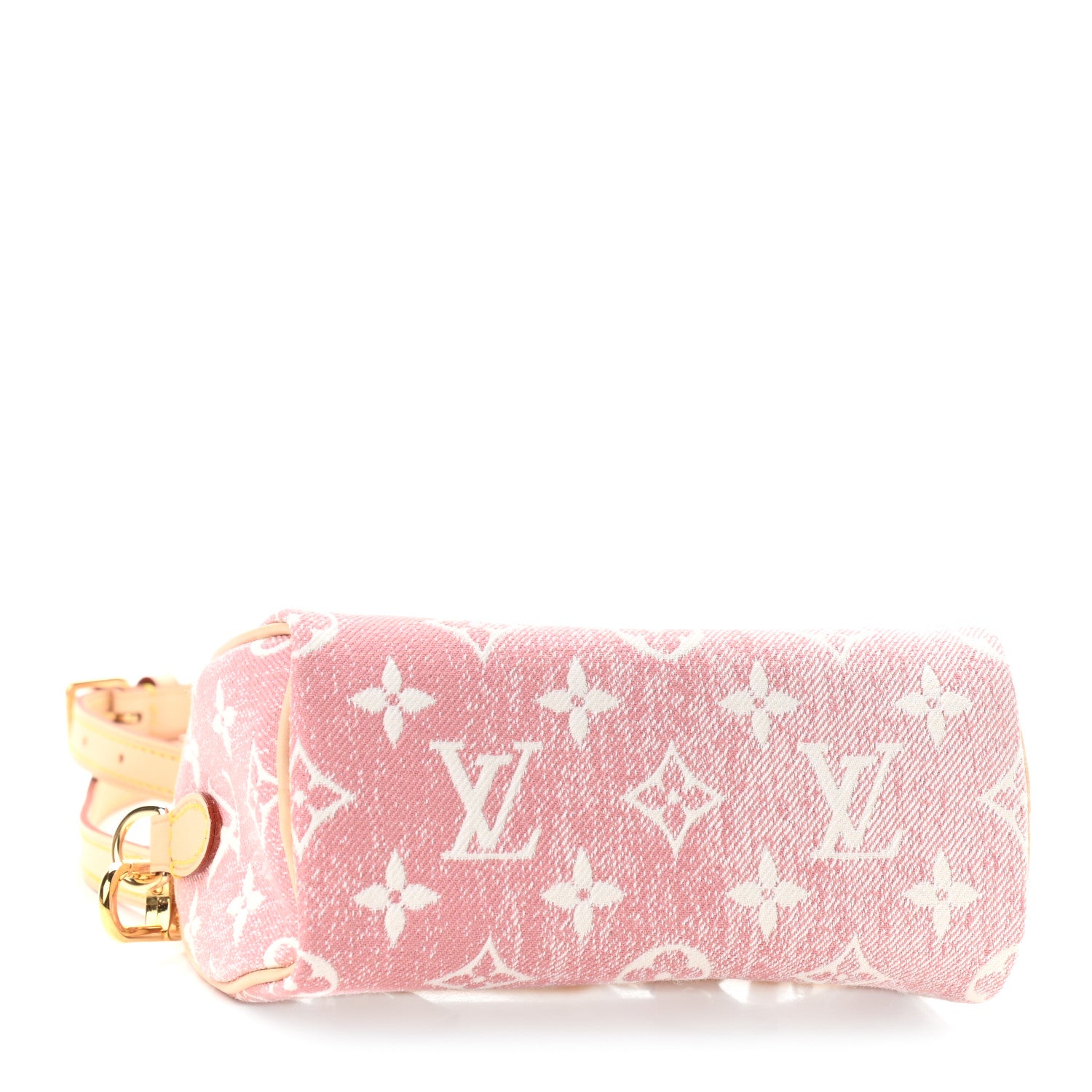 Louis Vuitton Monogram Jacquard Denim Nano Speedy Bandouliere Pink 4 of 8
