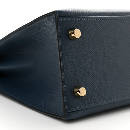 Hermes Epsom Kelly Sellier 25 Bleu Nuit 9 of 12
