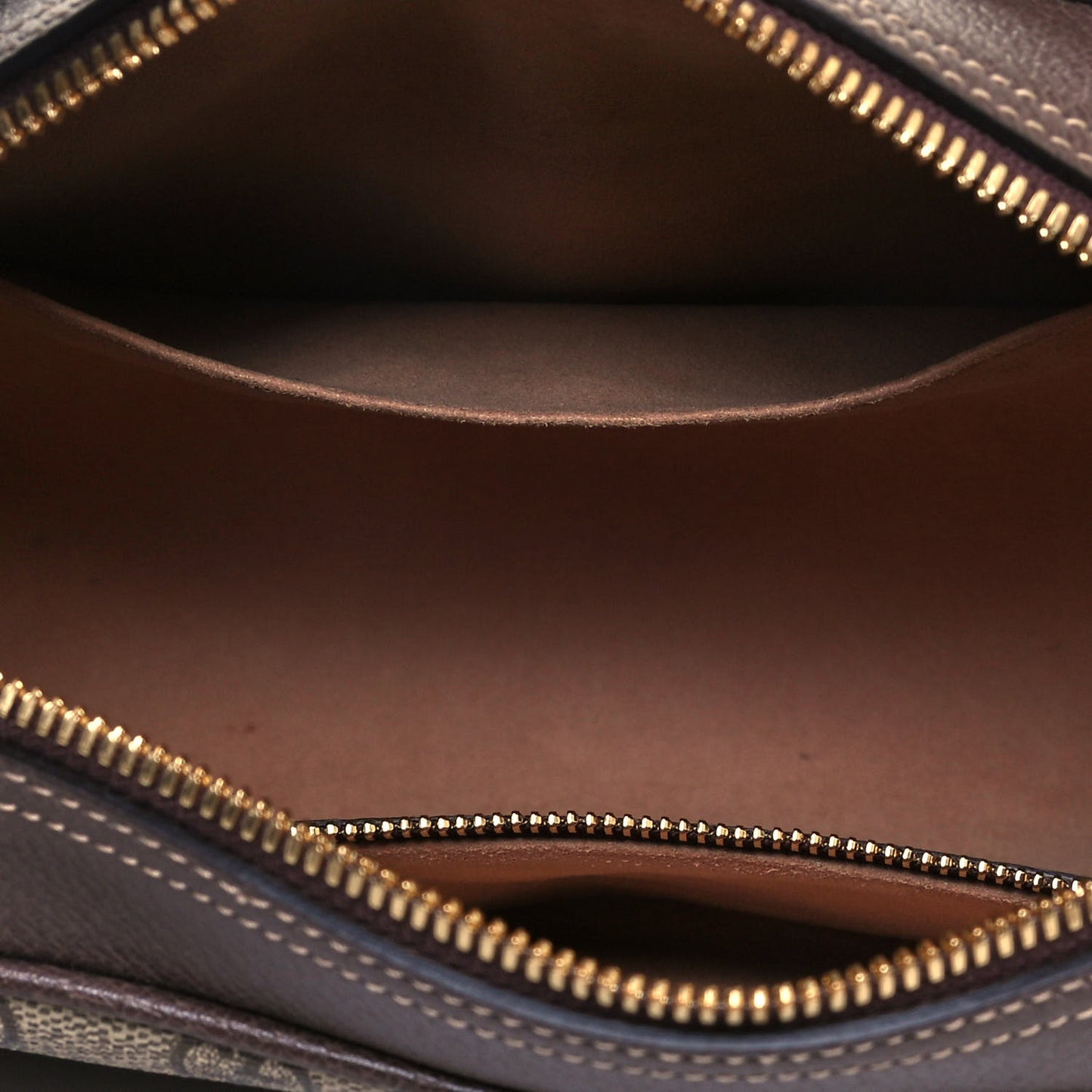 GG Supreme Monogram Web Small Ophidia Shoulder Bag Brown