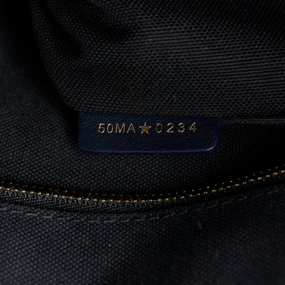 Christian Dior Oblique Calfskin Medium Book Tote With Strap Blue Multicolor 7 of 10