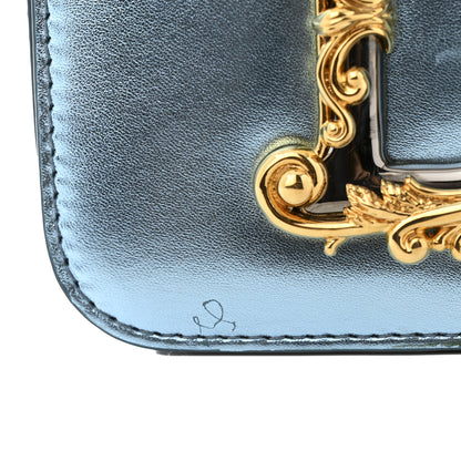 Dolce & Gabbana Metallic Nappa Mini DG Girls Shoulder Bag Blue 12 of 16
