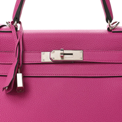 Hermes Togo Kelly Retourne 28 Rose Pourpre 8 of 11