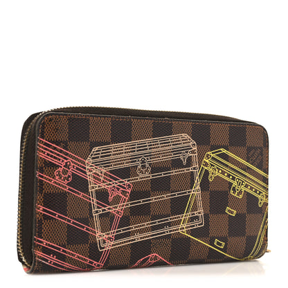 Louis Vuitton Damier Ebene 2014 Christmas Animation Zippy Wallet 3 of 7