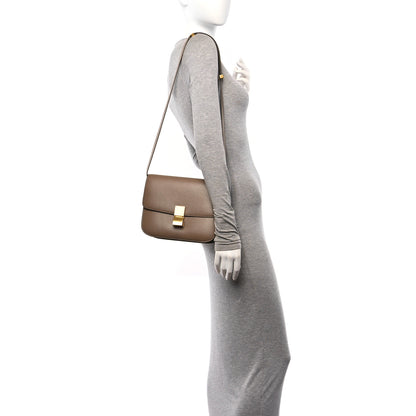 Celine Liege Calfskin Medium Classic Box Flap Bag Taupe 2 of 13