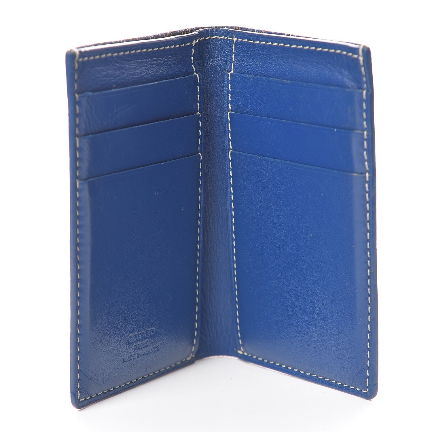 Goyard Chevron Bifold Wallet Navy 5 of 12