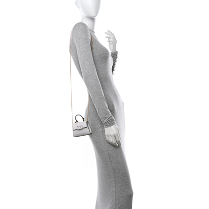 Valentino Garavani Grainy Calfskin Mini VLogo Belt Bag 80 32 Optic White 2 of 12