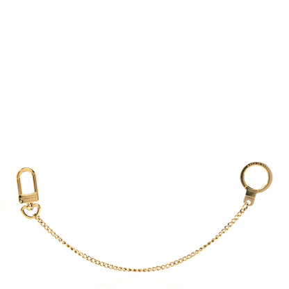 Louis Vuitton Metal Pochette Extender Key Ring Chain Gold 1 of 3