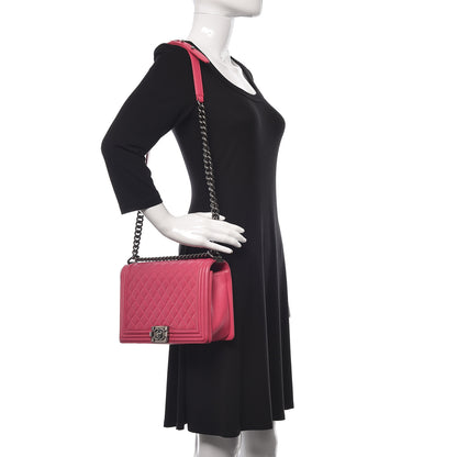 Chanel Lambskin Quilted New Medium Boy Flap Pink 2 of 9