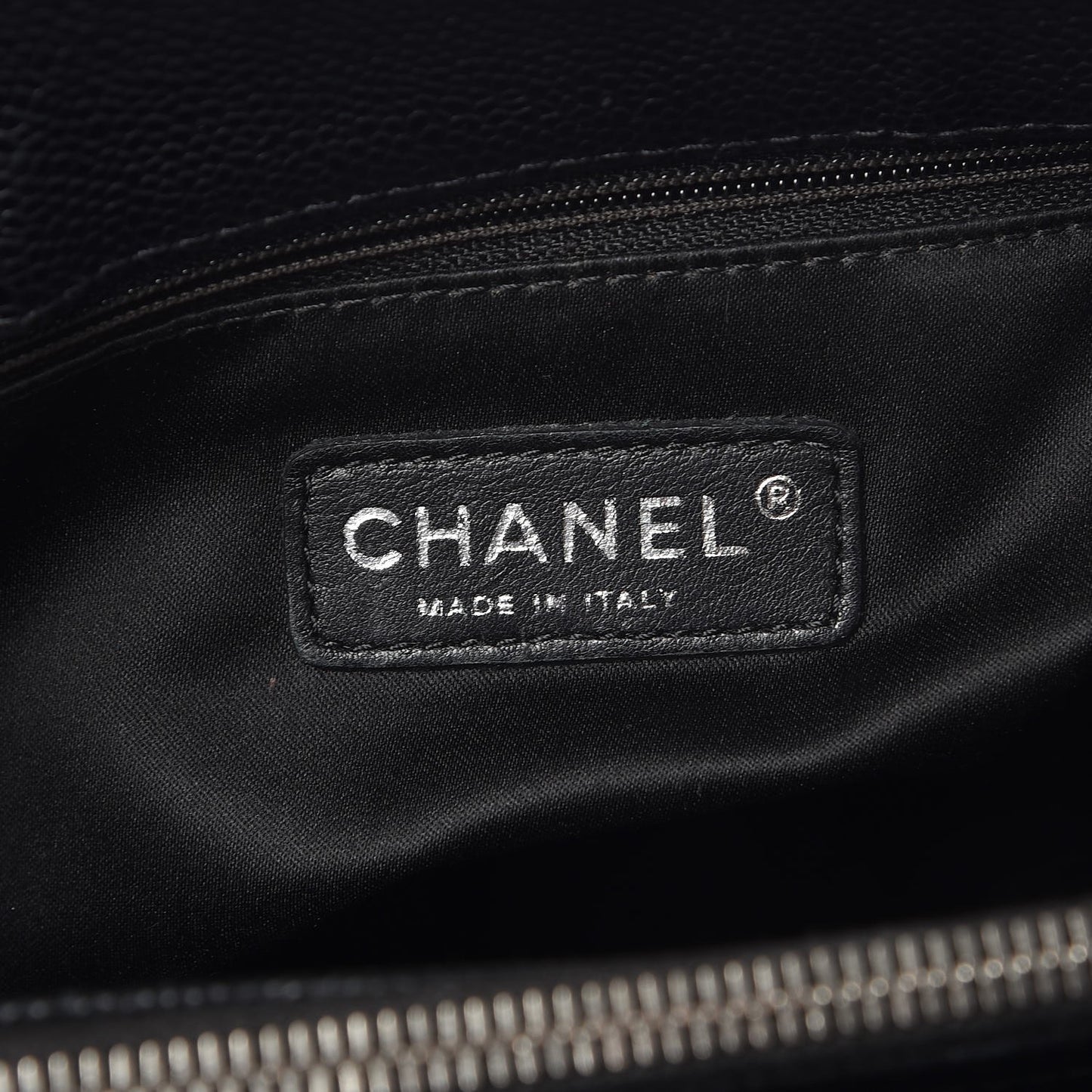 Caviar Quilted Grand Shopping Tote GST Black