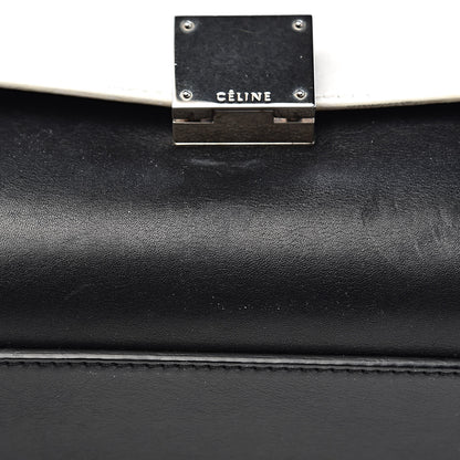 Celine Smooth Calfskin Suede Medium Tri-Color Trapeze White 16 of 17
