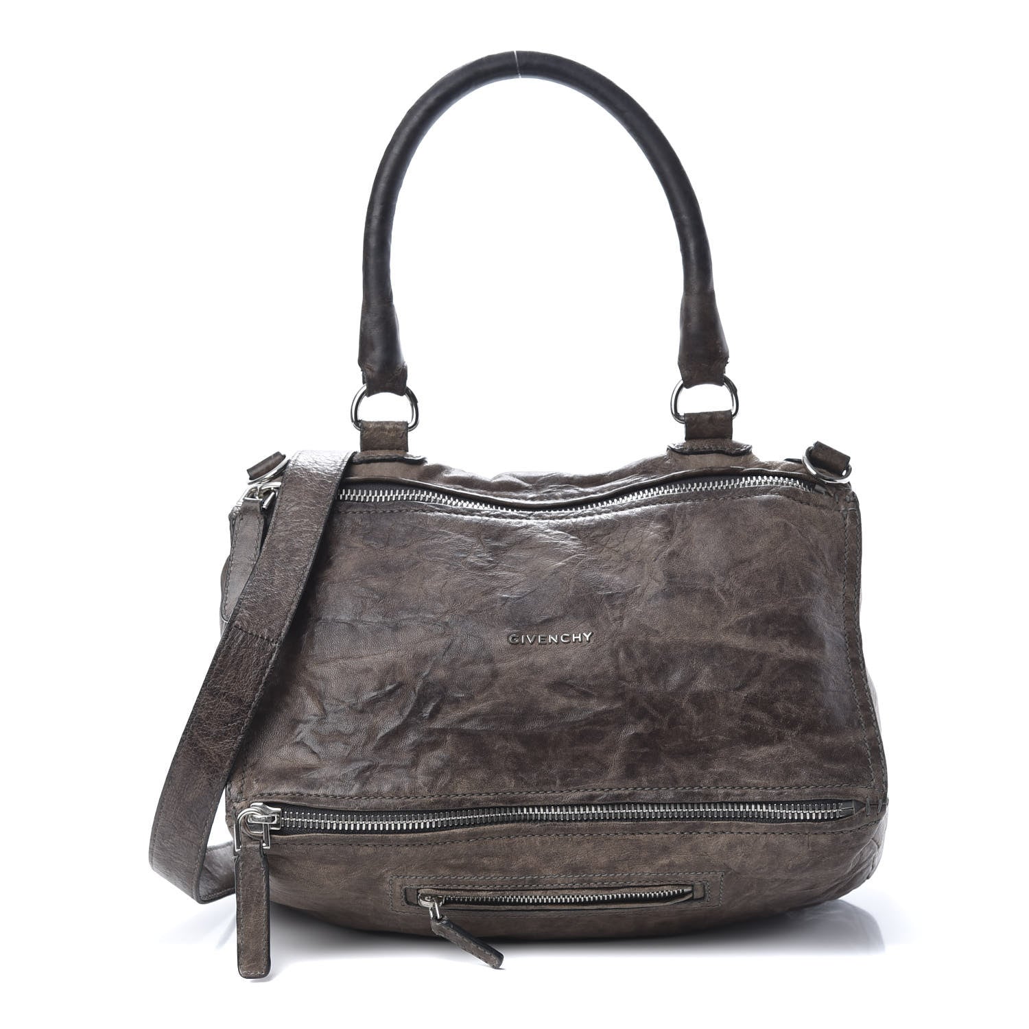 Givenchy Tumbled Sheepskin Medium Pandora Charcoal 1 of 14