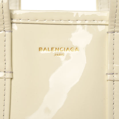 Balenciaga Patent XS Bazar Shopper Tote White 7 of 20