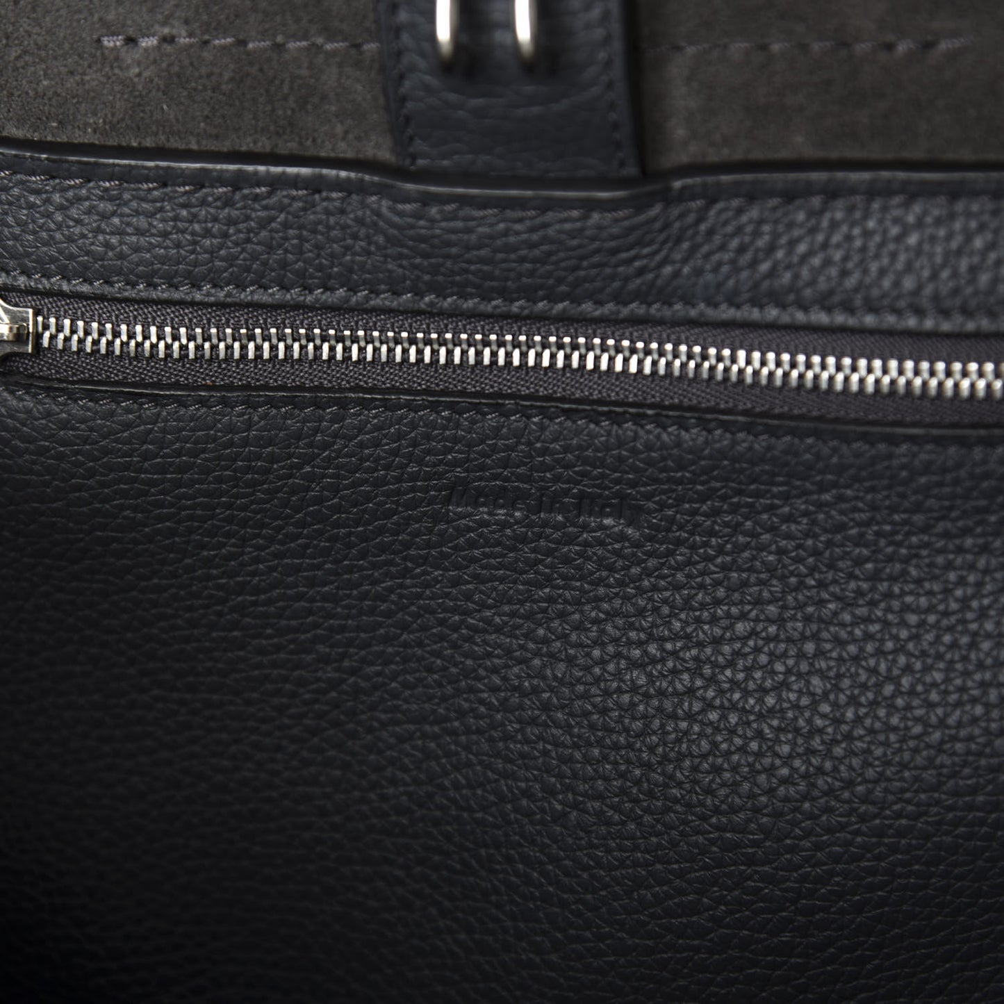 Supple Grained Calfskin Small Big Bag Anthracite