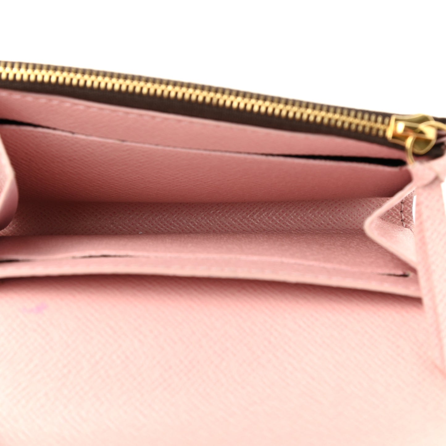 Damier Ebene Rosalie Coin Purse Rose Ballerine