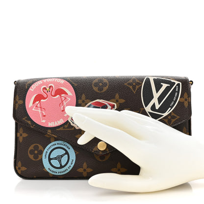 Louis Vuitton Monogram My LV World Tour Pochette Felicie Chain Wallet Coquelicot 3 of 18