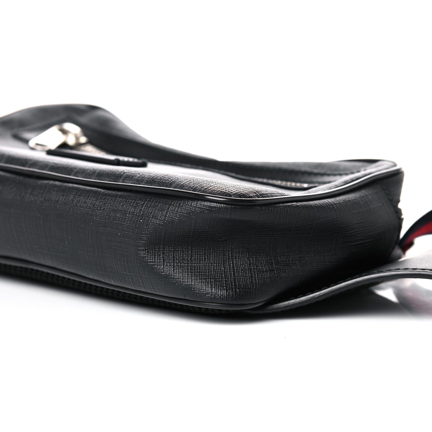 Soft GG Supreme Monogram Web Belt Bag Black Grey