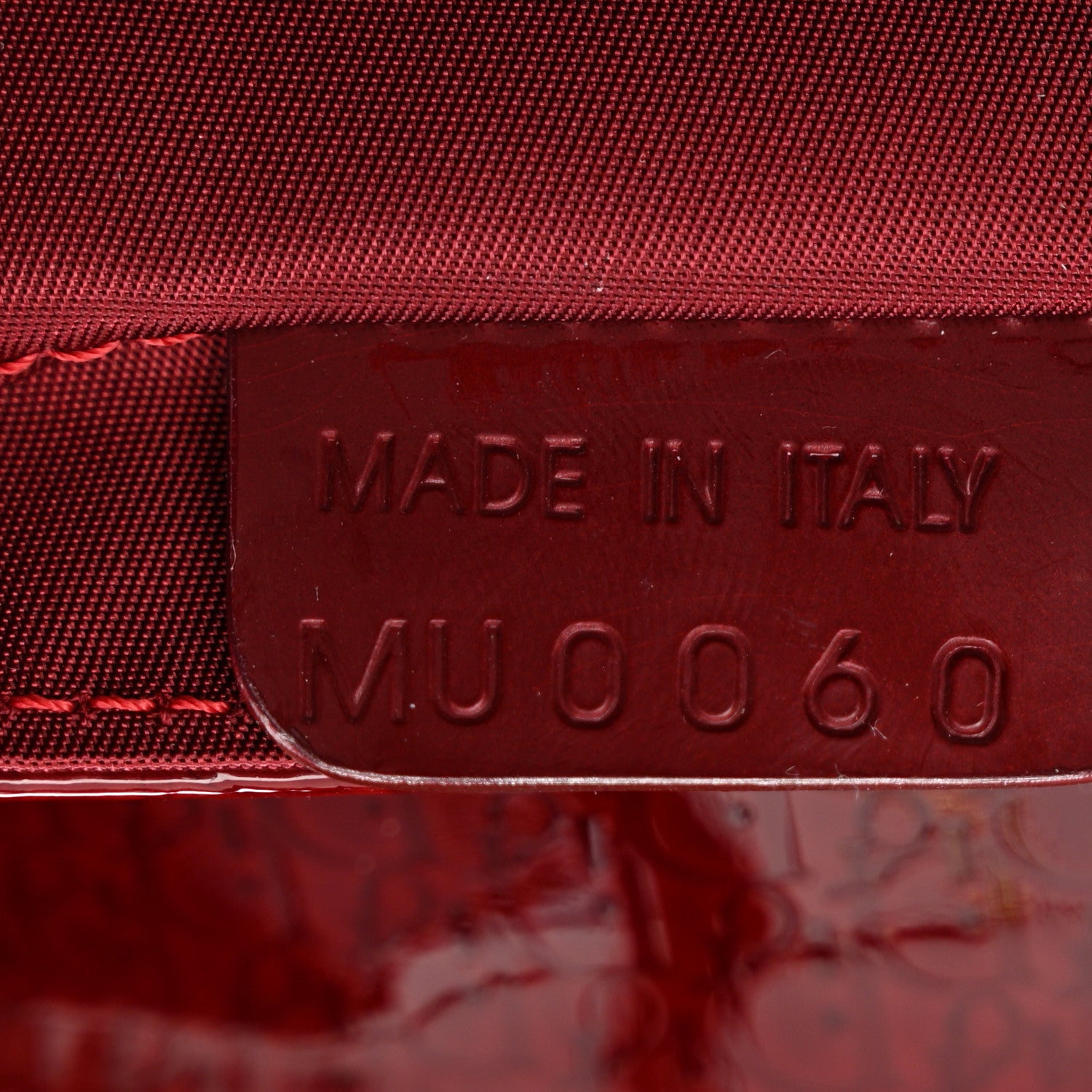 Christian Dior Patent Diorissimo Saddle Belt Bag Dark Red 7 of 10