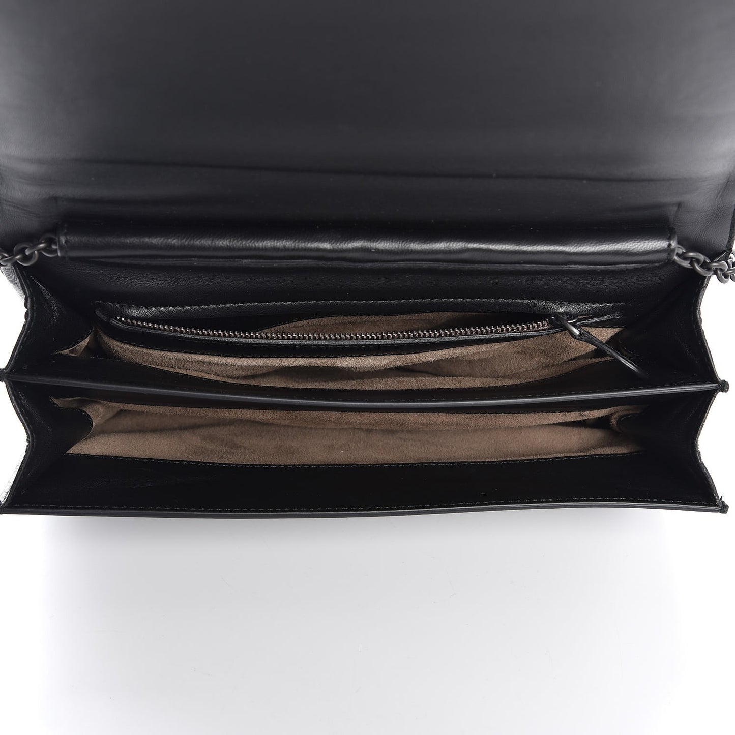 Nappa Intrecciato Ayers Chain Wallet Black