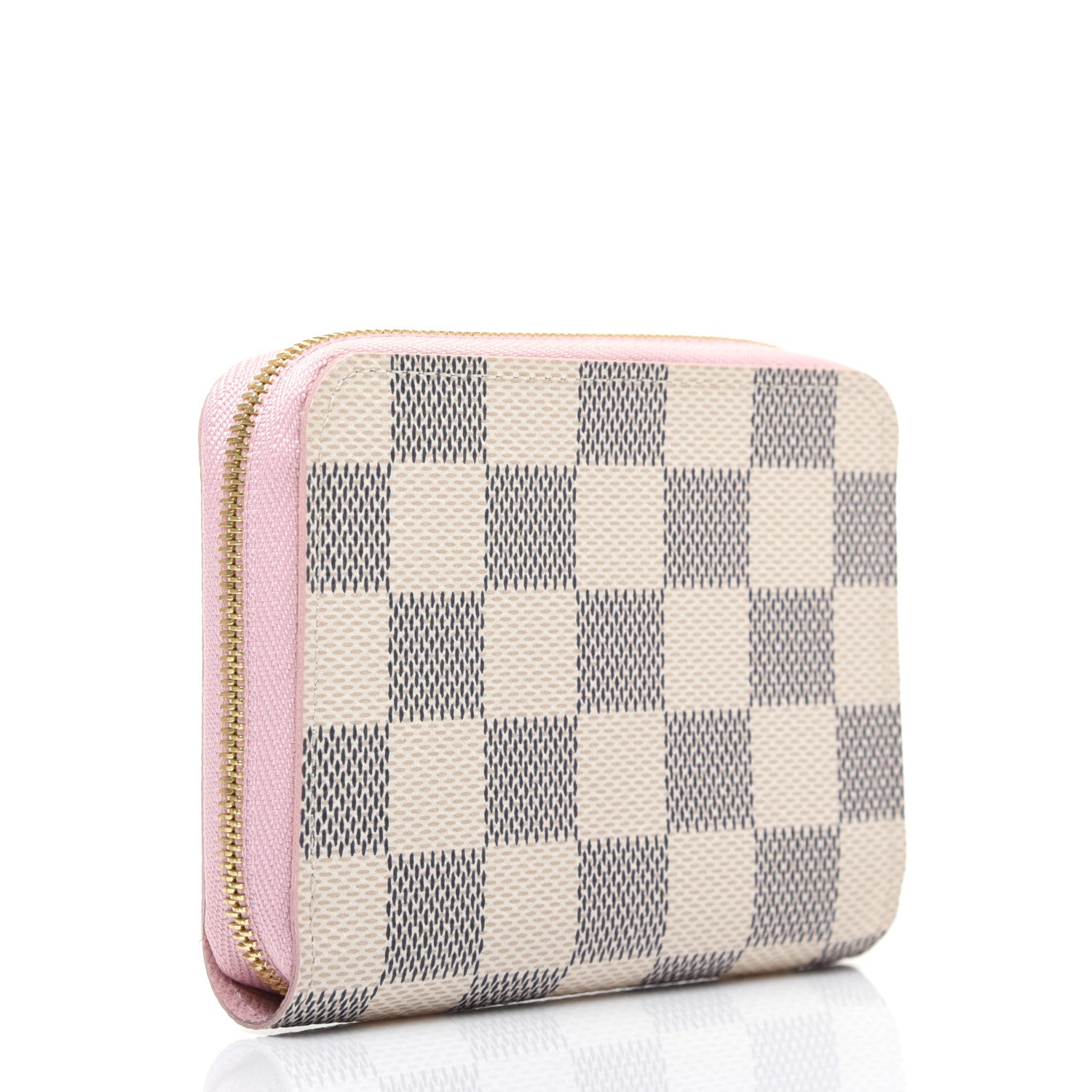 Louis Vuitton Damier Azur Zippy Coin Purse Rose Ballerine 4 of 11