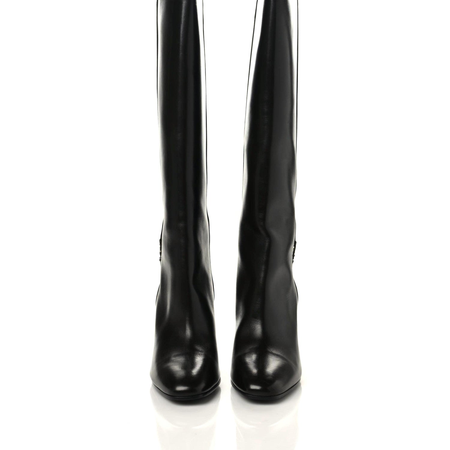 Saint Laurent Jane 90 Knee High Boots 41 Black 3 of 9