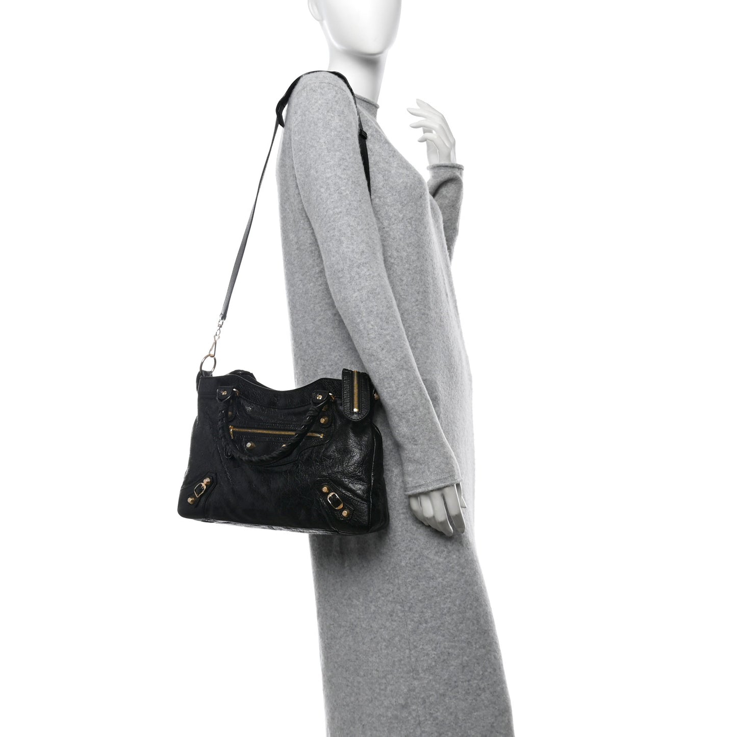 Agneau Giant 12 Gold Hardware Town Black