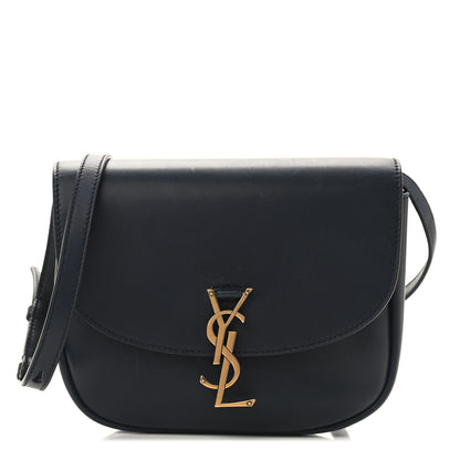Saint Laurent Smooth Calfskin Monogram Medium Kaia Satchel Deep Marine 1 of 11
