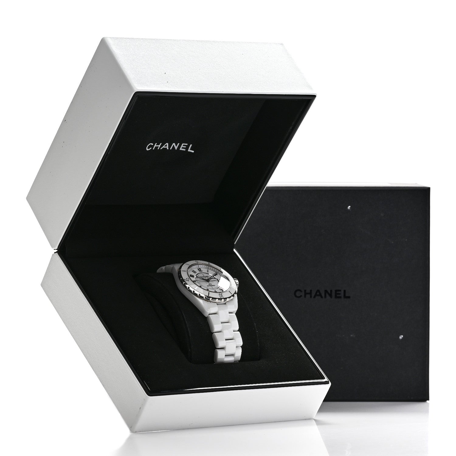 Chanel Stainless Steel Ceramic 38mm J12 Automatic Watch White White 5 of 5